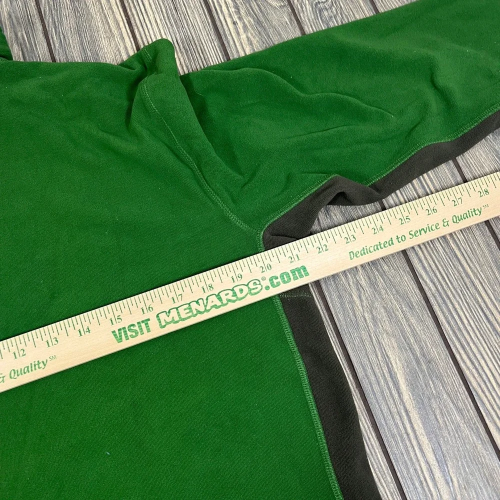 The North Face Fleece Pullover Men Large Green Polartec Quarter Zip Hiking Shirt
